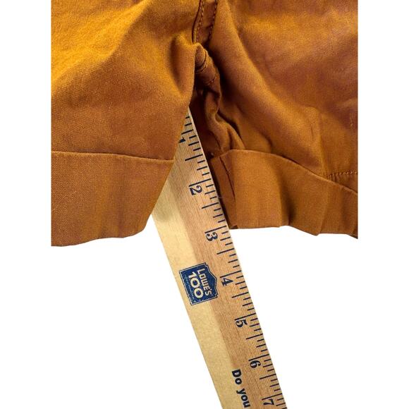 Anthropologie Brown Utility Cargo Shorts Cuffed Hem Pockets Womens Size 28 - Picture 4 of 7